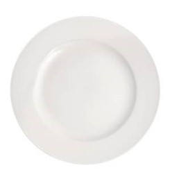 Pure White Wide Rim Plate 10.6" E10027-C