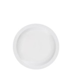 Pure White Narrow Rim Plate 6.5" E13017-C