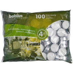Tealights 4 Hour Burn Time. Pack of 100
