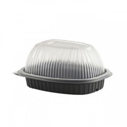 Microwave Chicken Roaster And High Dome Lid 9.93"Lx7.71"W x4.68"H