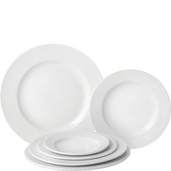 Pure White Wide Rim Plate 6.75" E10017-C