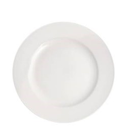 Pure White Wide Rim Plate 9" E10023-P