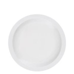 Pure White Narrow Rim Plate 9" (25.4cm)