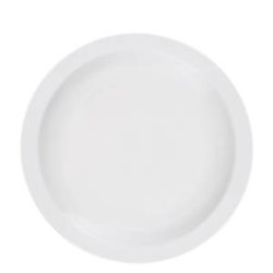 Pure White Narrow Rim Plate 10" (25.4cm)