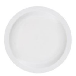 Pure White Narrow Rim Plate 10.75" (27.3cm)