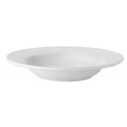 Pure White Rimmed Soup Bowl 9" (22.5cm)